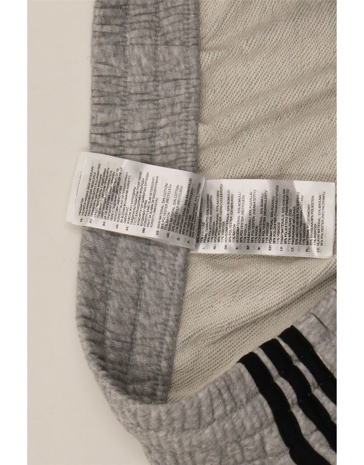 Pantaloni scurți sport Adidas pentru bărbați, bumbac cu pete gri medii
