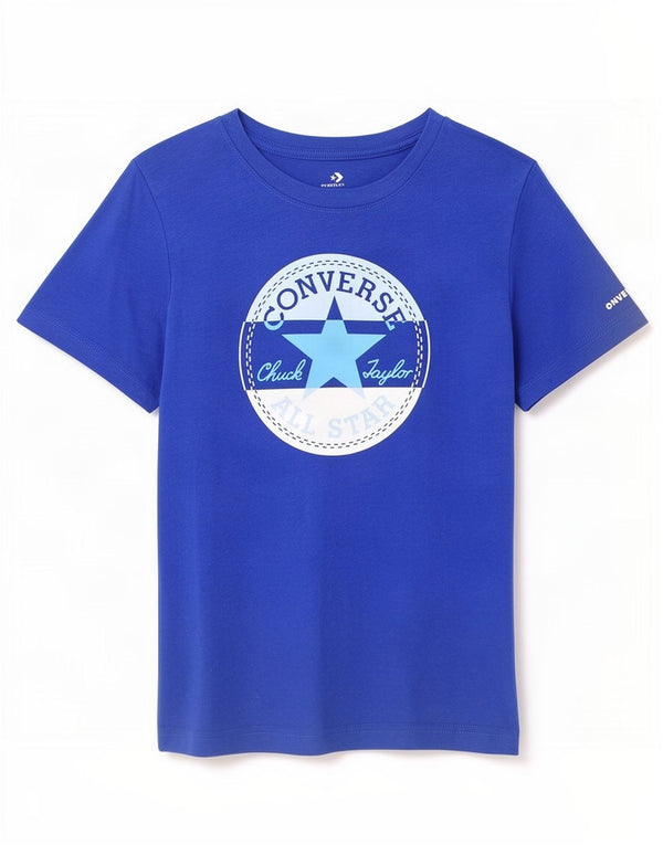 Tricou grafic Chuck Taylor Converse pentru băieți Top 10-11 ani albastru mediu