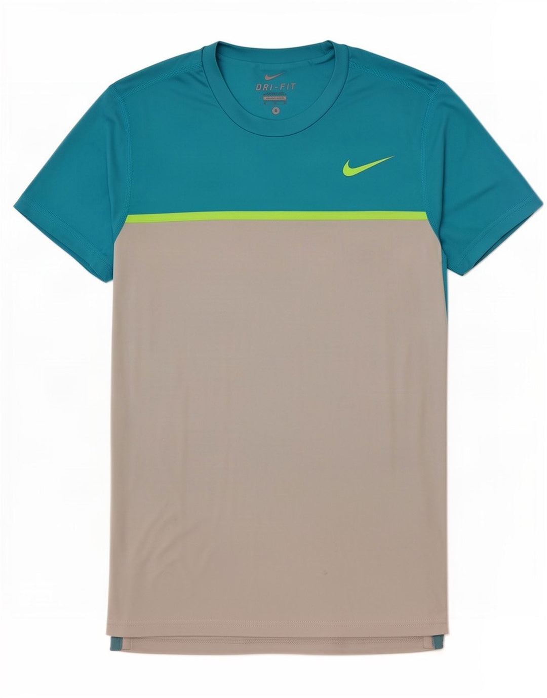 Tricou Nike Dri Fit pentru bărbați Top mic, albastru, poliester color bloc