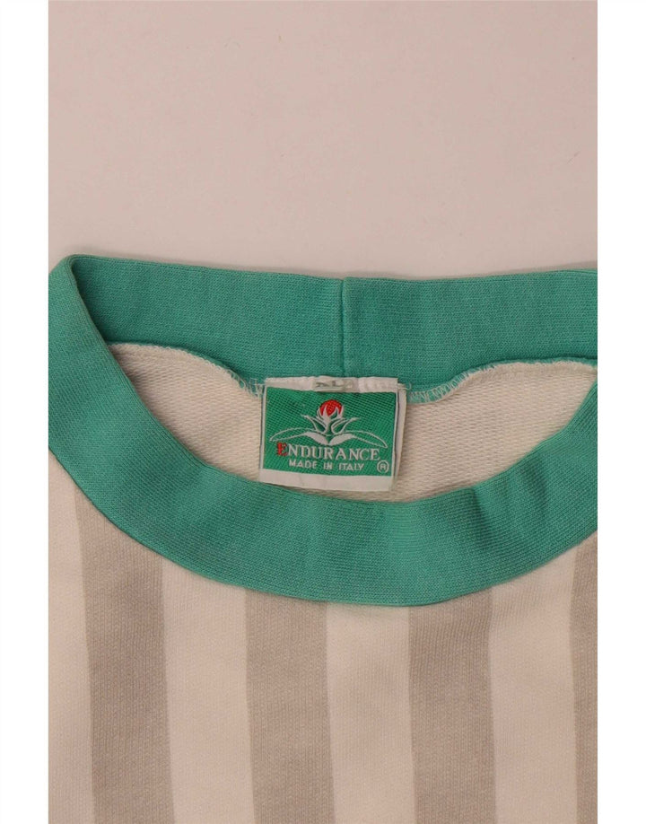 Endurance Top grafic pentru femei cu mânecă lungă UK 18 XL, cu dungi multicolore