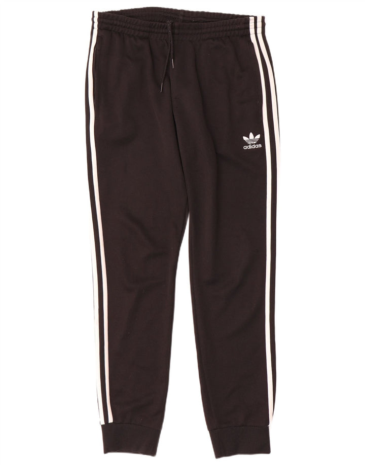 Pantaloni de trening Adidas pentru bărbați Joggeri poliester mediu negru