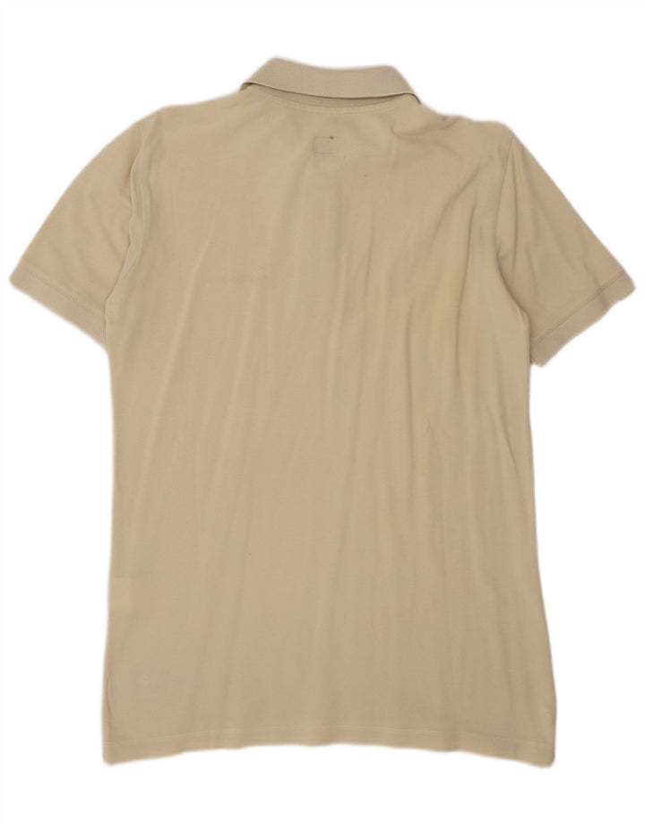 Cămașă polo Calvin Klein Jeans pentru bărbați, bumbac, bej mediu