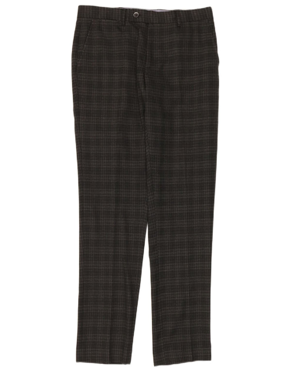 Pantaloni slim pentru bărbați Penguin L30 L32 Poliester cu carouri gri