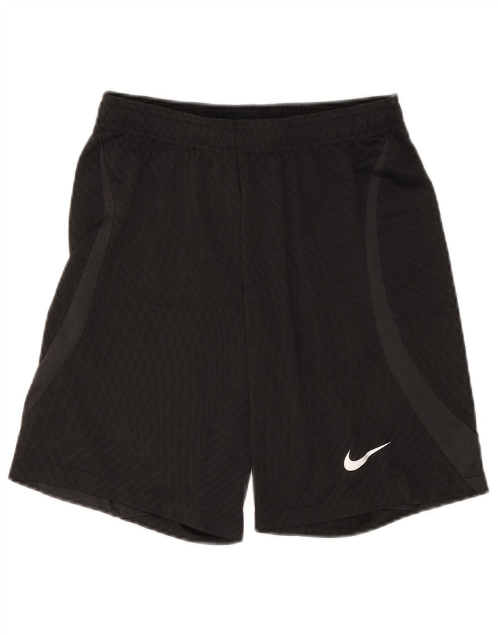Pantaloni scurți sport Nike Dri Fit Slim Fit pentru bărbați, poliester cu carouri mici, negru