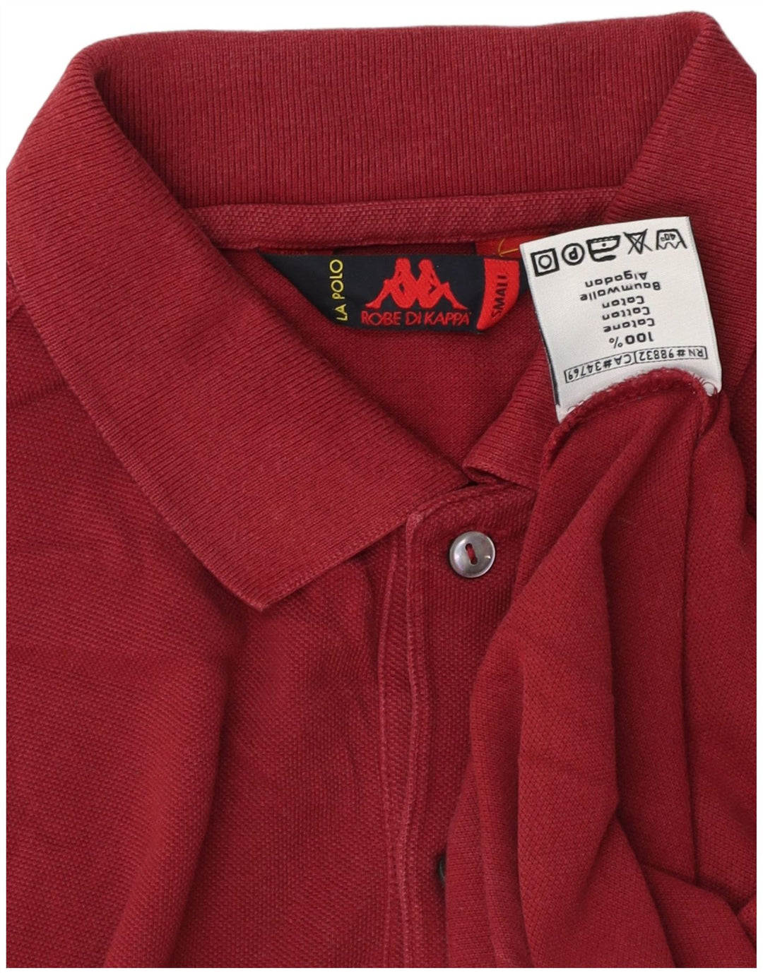 Cămașă polo pentru bărbați Kappa, bumbac maro mic