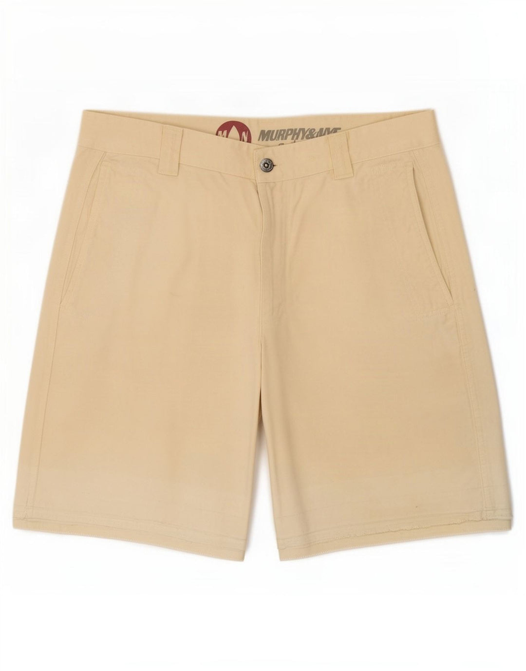 Murphy & Nye Pantaloni scurți chino pentru bărbați Medium W33 Bej Bumbac