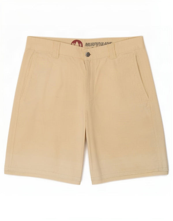 Murphy & Nye Pantaloni scurți chino pentru bărbați Medium W33 Bej Bumbac