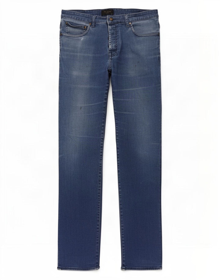 Blugi slim pentru bărbați Ted Baker W36 L33 albastru