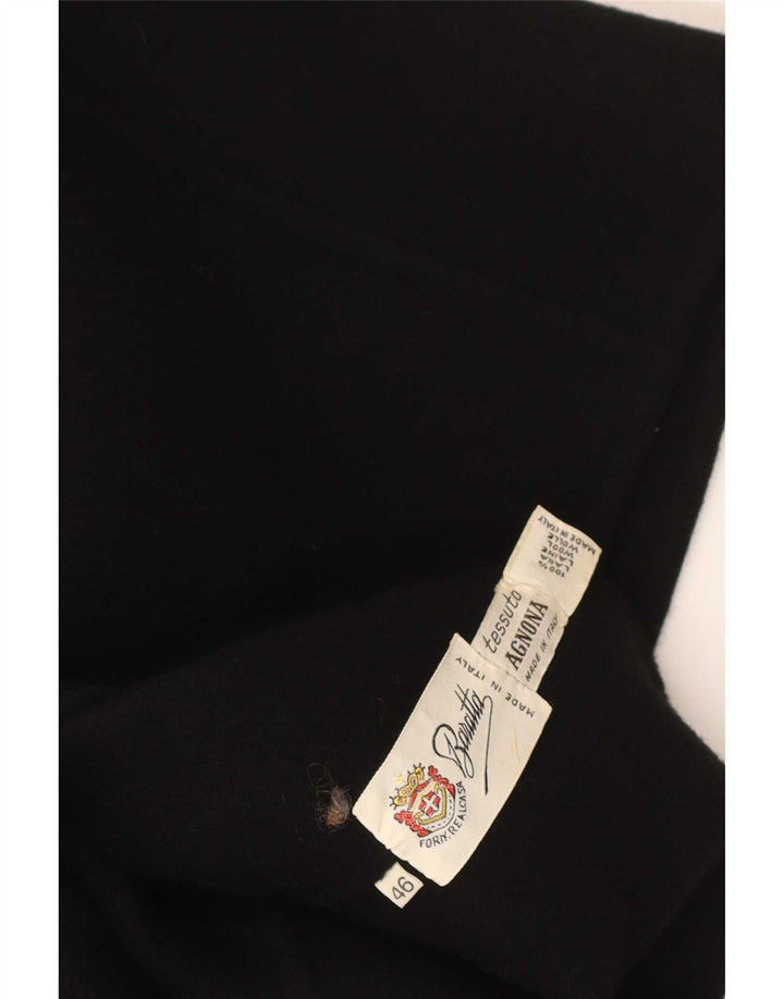 Bomber Vintage pentru femei IT 46 Lână mare neagră