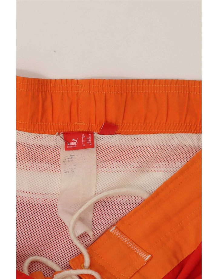 Pantaloni scurți de înot Puma pentru bărbați, roșii medii, blocuri de culoare
