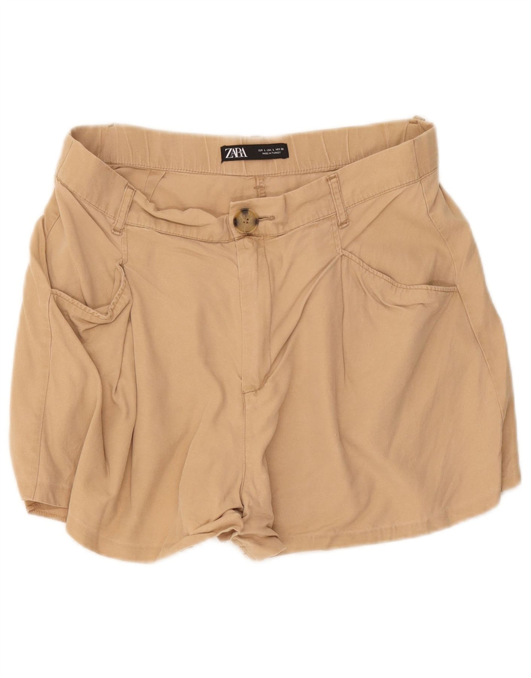 Pantaloni scurți casual pentru femei Zara, mari W32 bej