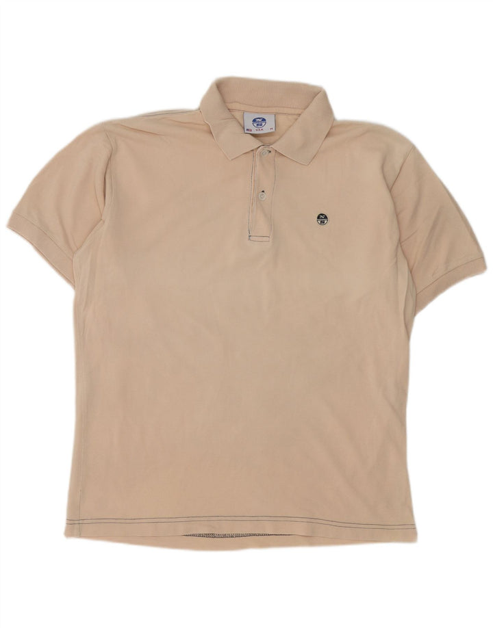 Tricou polo North Sails pentru bărbați, bumbac, bej mediu