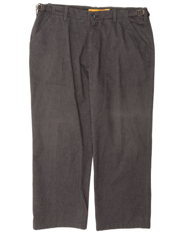 Pantaloni chino drepți pentru bărbați Timberland L40 L29, bumbac gri Herringbone