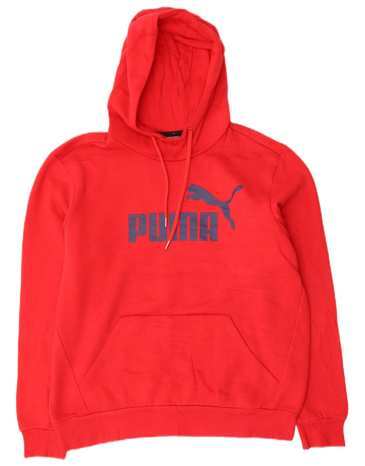 Pulover pentru bărbați Puma Graphic Hoodie, bumbac roșu mediu