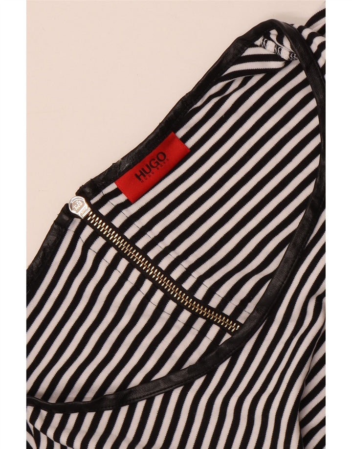 Top pentru femei Hugo Boss cu mânecă lungă UK 12 Medium Black Dunge