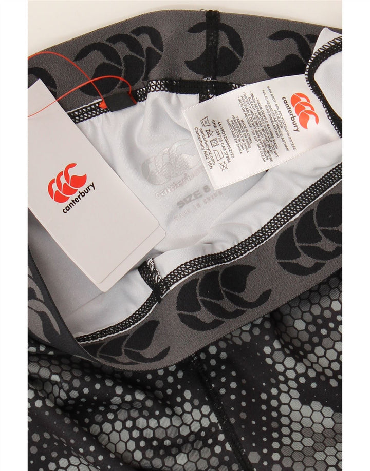 Leggings grafic Canterbury pentru femei UK 8, poliester geometric negru mic