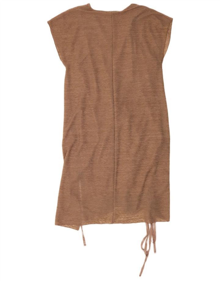 Rochie pentru femei Zara Marea Britanie 10 Poliester maro mic