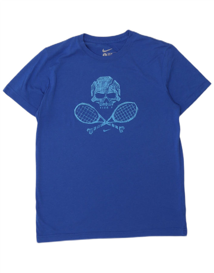 Tricou grafic pentru bărbați NIKE Slim Fit Top mare, albastru, poliester