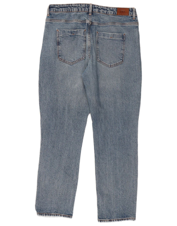 ZARA Womens Distressed Slim Jeans EU 40 Medium W30 L27 Blue