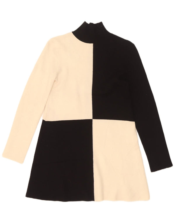 Rochie pulover cu mânecă lungă pentru femei Zara UK 8, mic, negru, viscoză