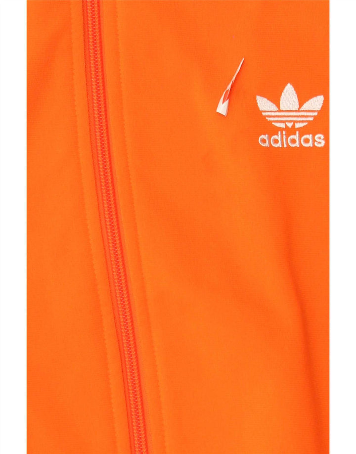 Jachetă de trening pentru bărbați Adidas, poliester portocaliu mediu