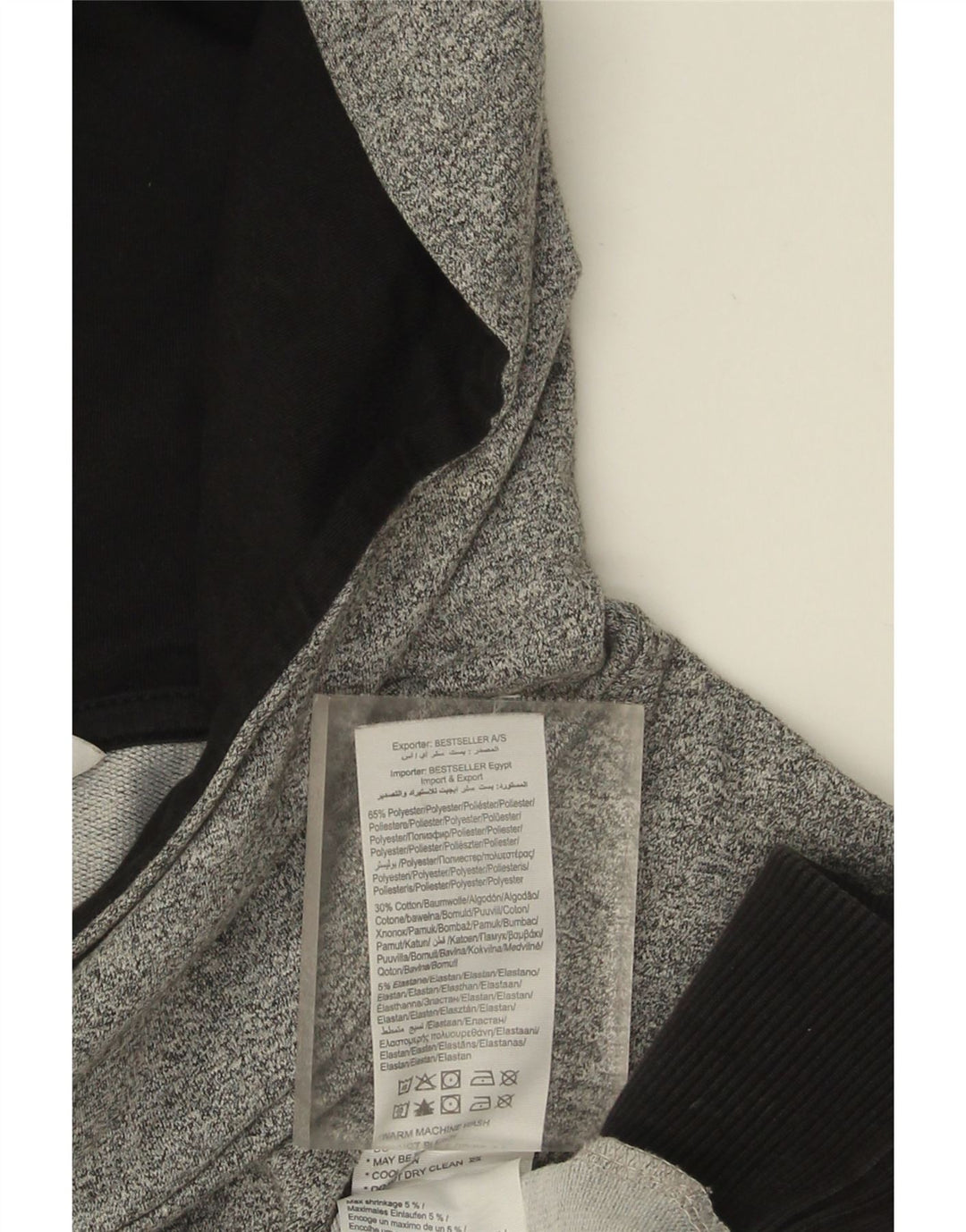 Pulover Jack & Jones pentru bărbați, poliester color bloc, gri mediu