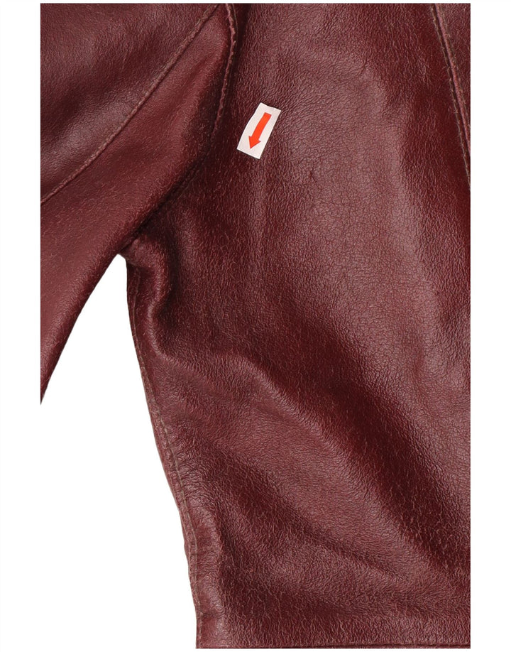 Jachetă de piele pentru femei UK 10 Mic din piele maro