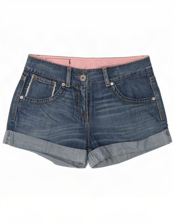 Pantaloni scurți din denim pentru femei Benetton IT 42 Medium W30 Bumbac albastru