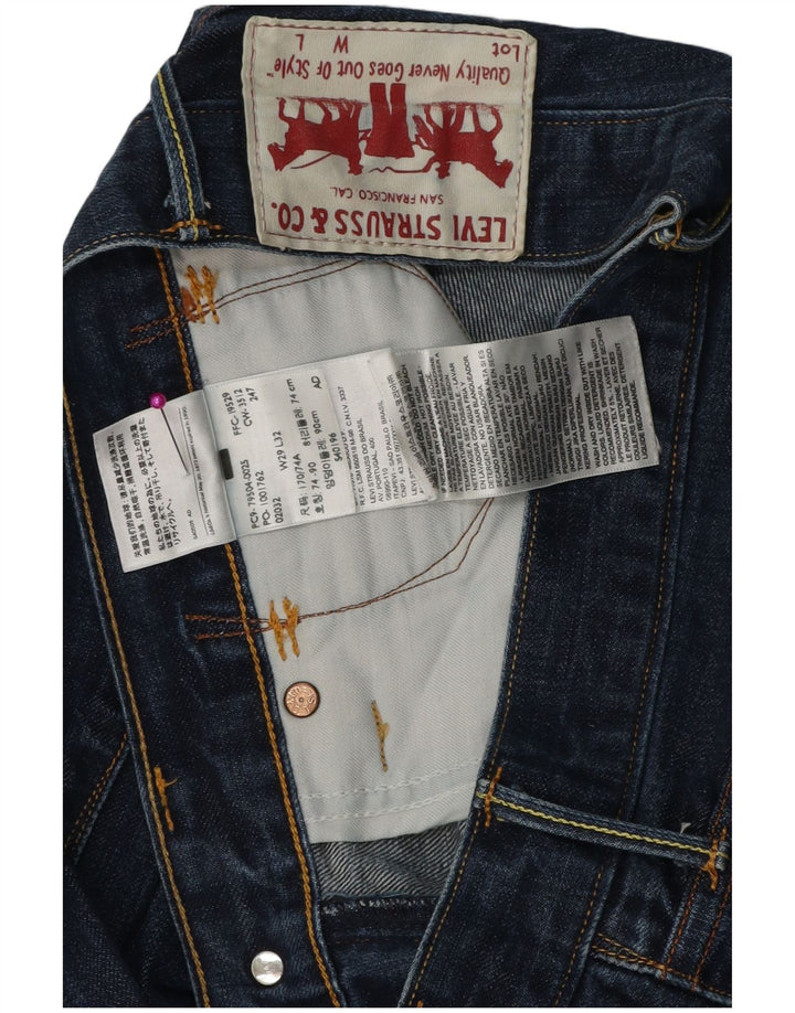Blugi drepti pentru bărbați LEVI'S W29 L29 Bumbac albastru