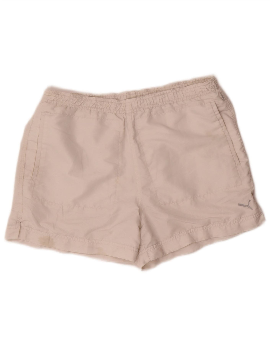 Pantaloni scurti sport Puma pentru femei UK 12 Medium White Poliester
