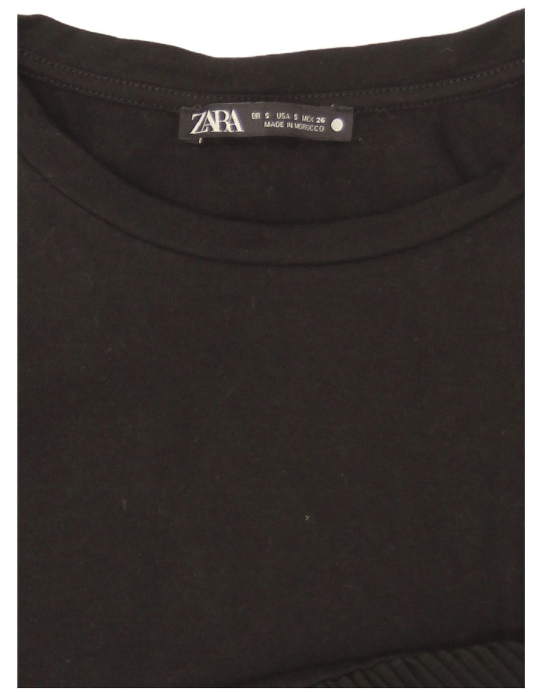 Tricou pentru femei Zara UK 10 Small Negru