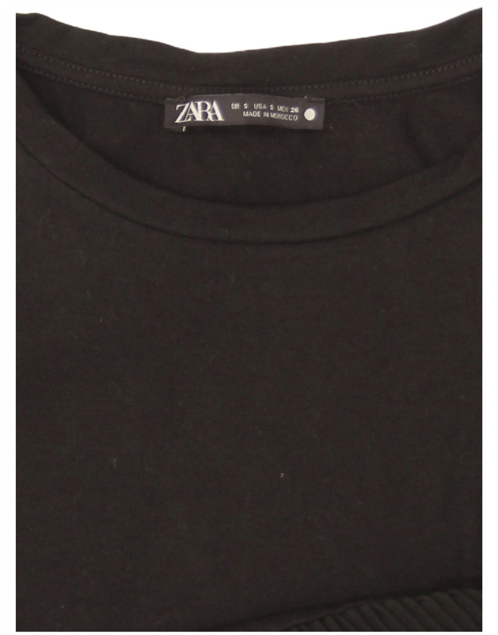 Tricou pentru femei Zara UK 10 Small Negru