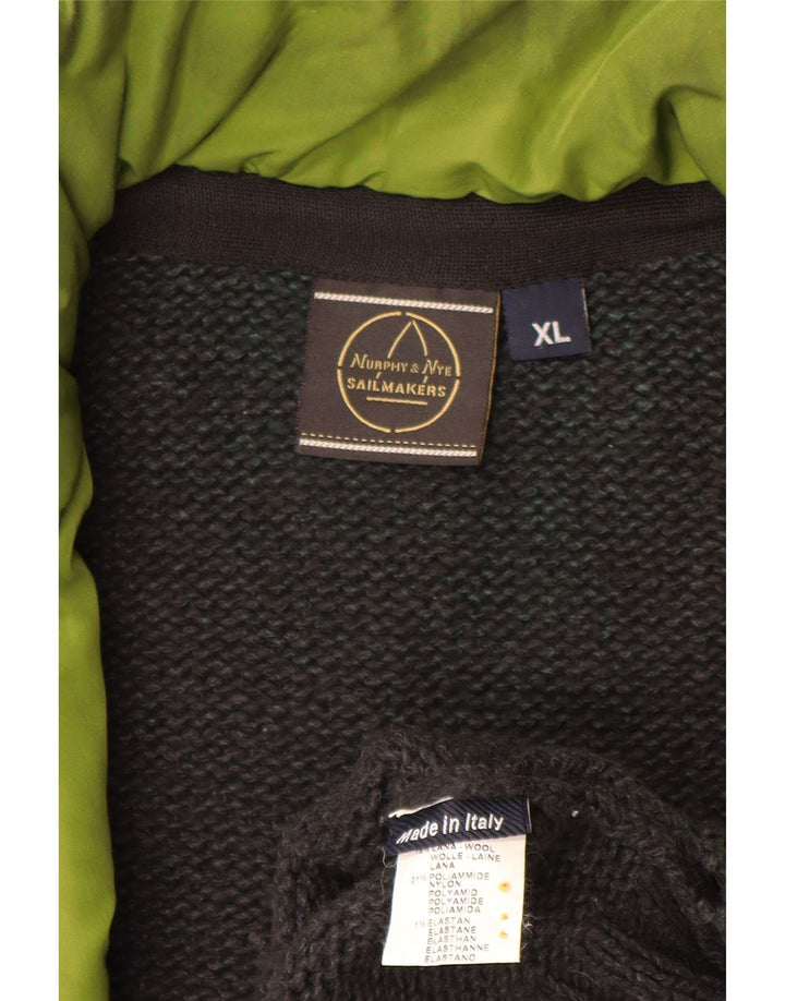 MURPHY & NYE Pulover cardigan pentru bărbați Sailmakers XL Lână gri