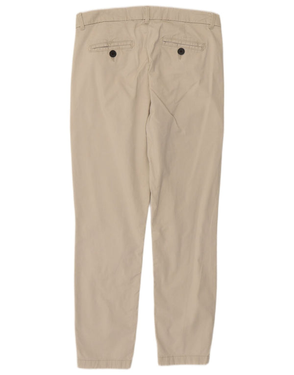 Pantaloni chino subțiri pentru femei Fat Face UK 10 Mici L30 L27 Bej Bumbac
