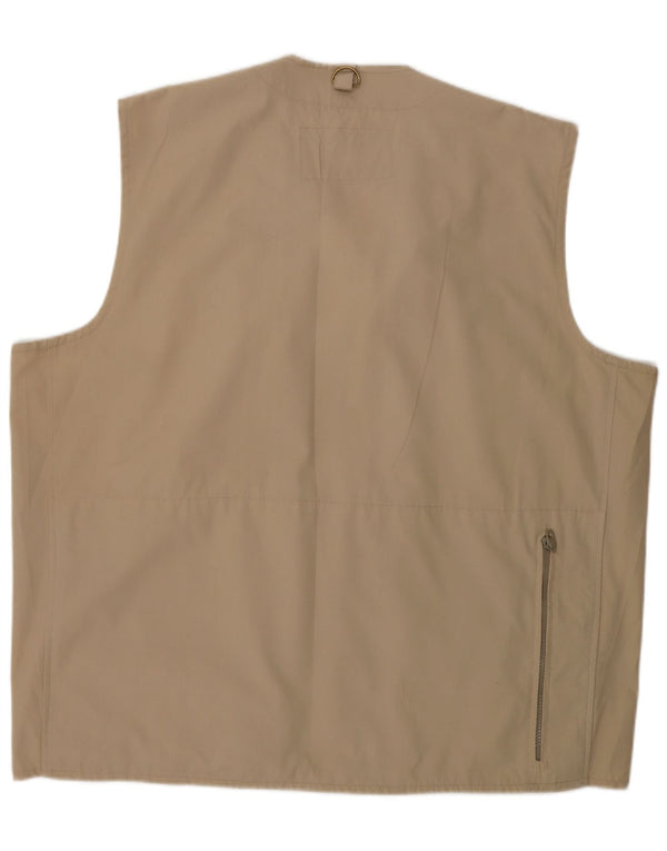 Gilet vintage pentru bărbați, UK 42 XL, bej, bumbac
