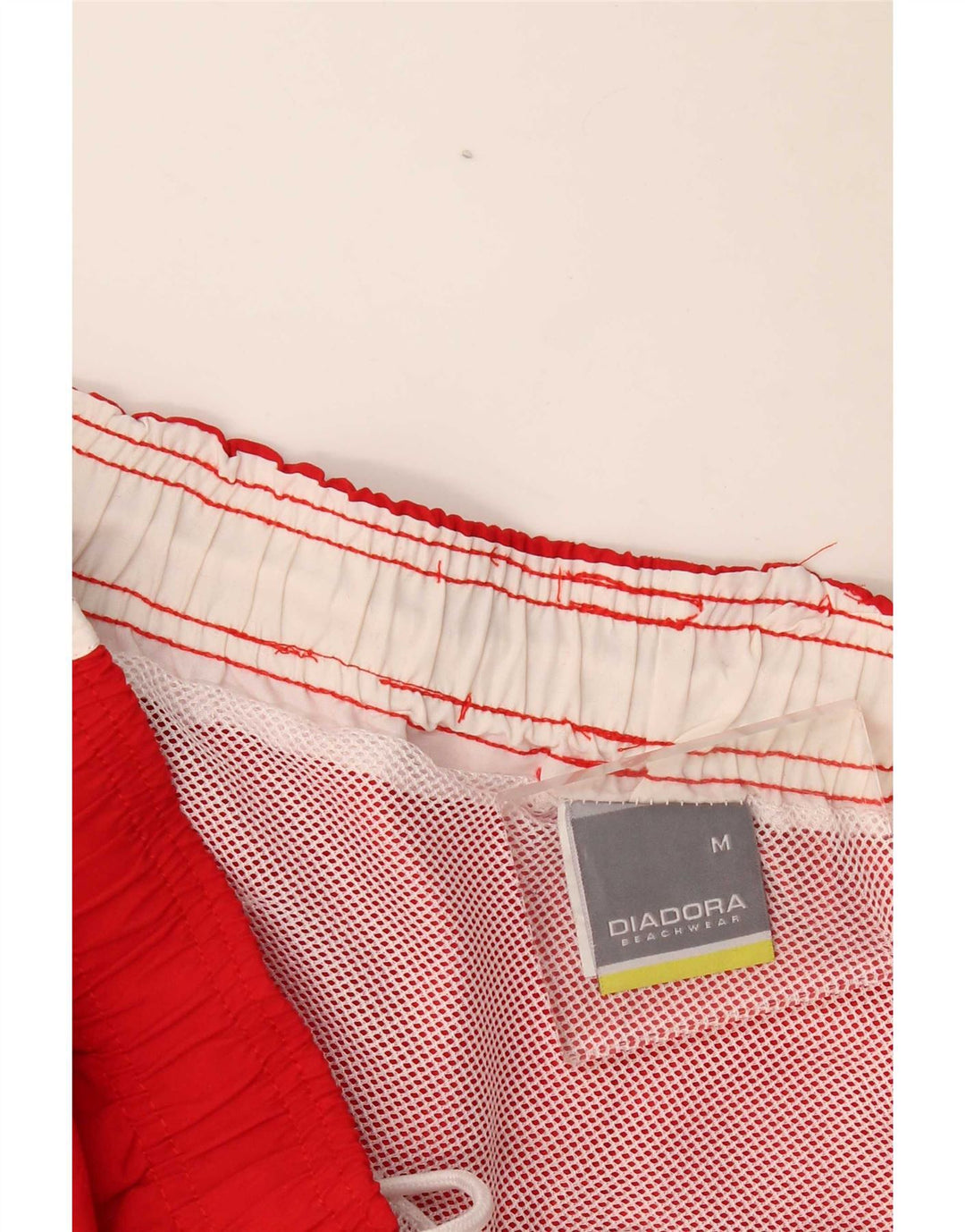 Pantaloni scurți de înot Diadora pentru bărbați, poliester roșu mediu