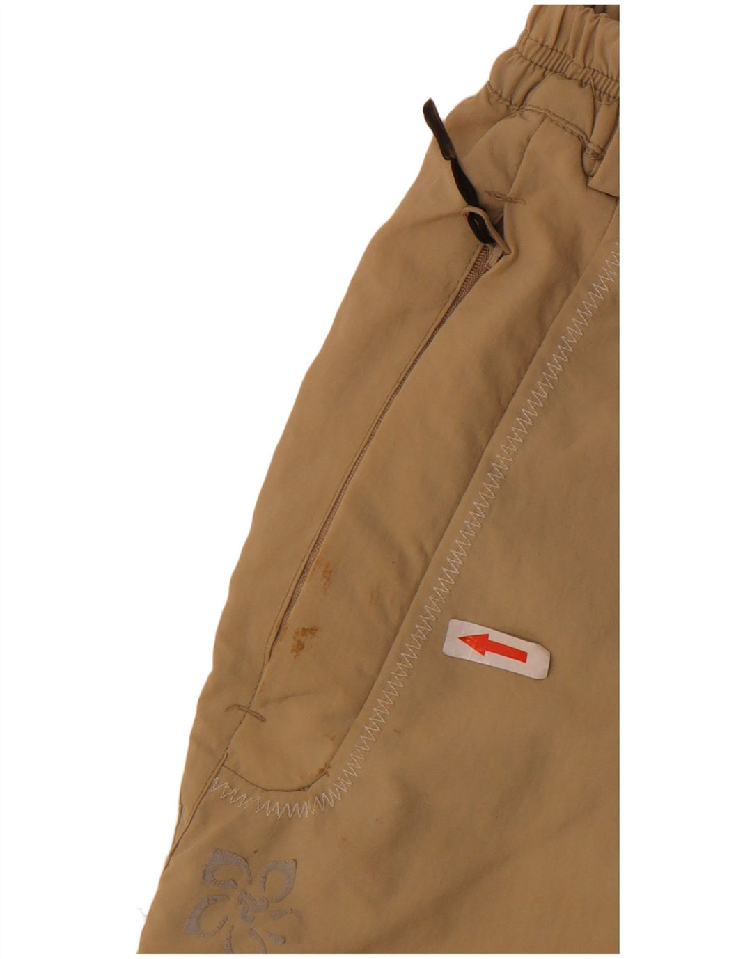 Pantaloni scurți casual Brugi pentru femei IT 50 XL W34 poliester bej
