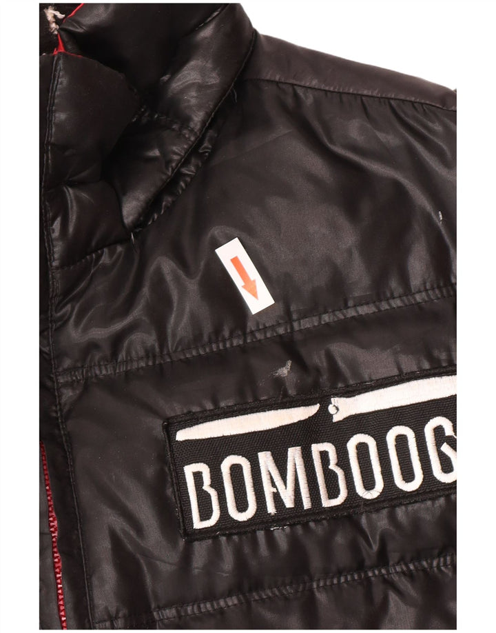 Jachetă căptușită cu grafică pentru bărbați Bomboogie UK 42 XL Poliester negru