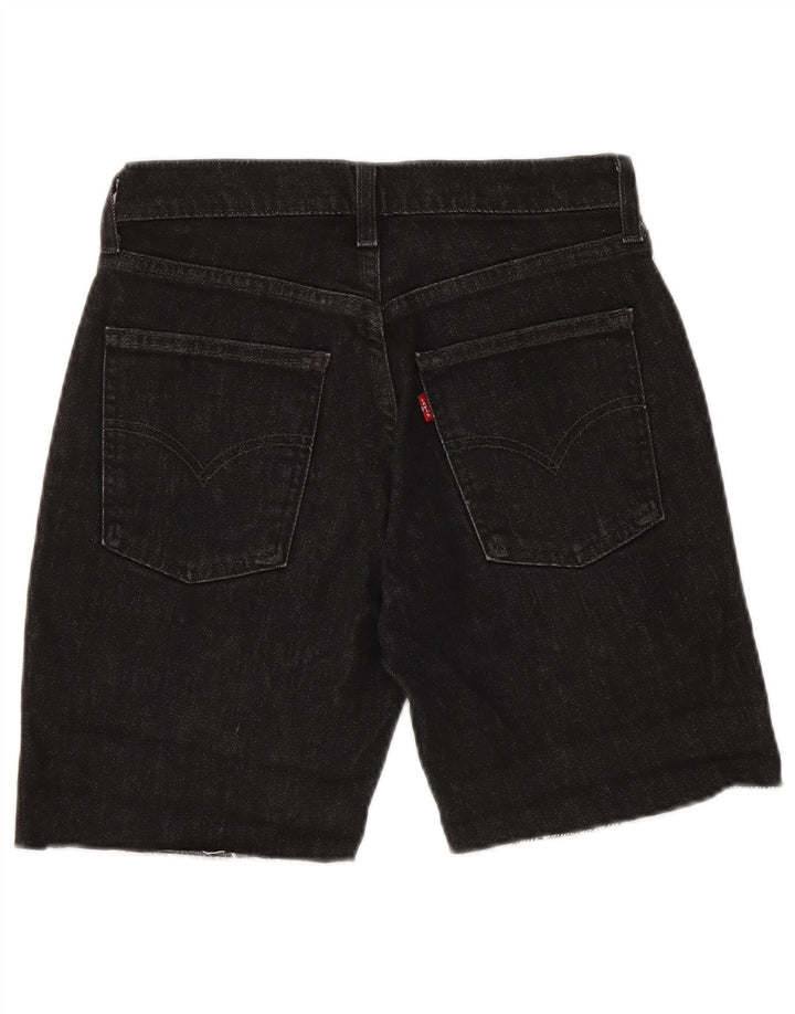 Pantaloni scurți din blugi 525 pentru femei LEVI'S W28 bumbac mediu negru