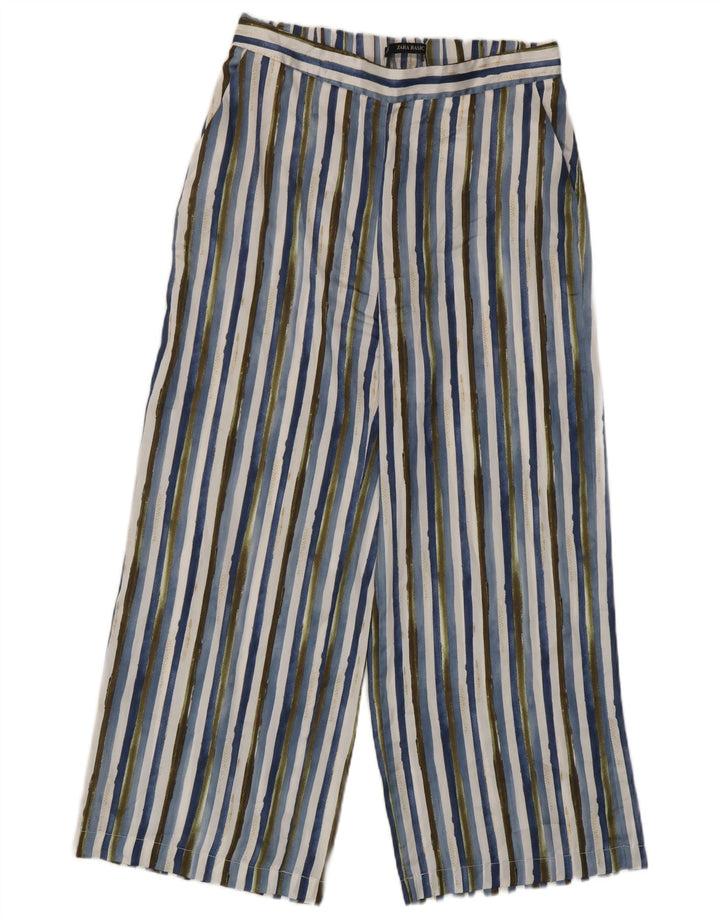 Pantaloni tăiați pentru femei Zara Mediu L28 L25 Poliester cu dungi multicolore