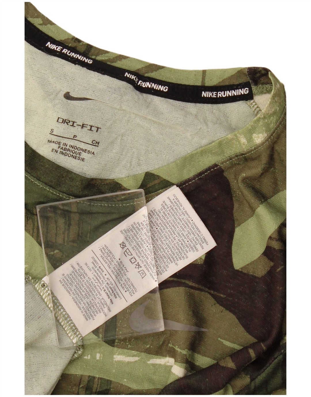 Tricou Nike Dri Fit pentru bărbați Top mic Kaki Poliester geometric