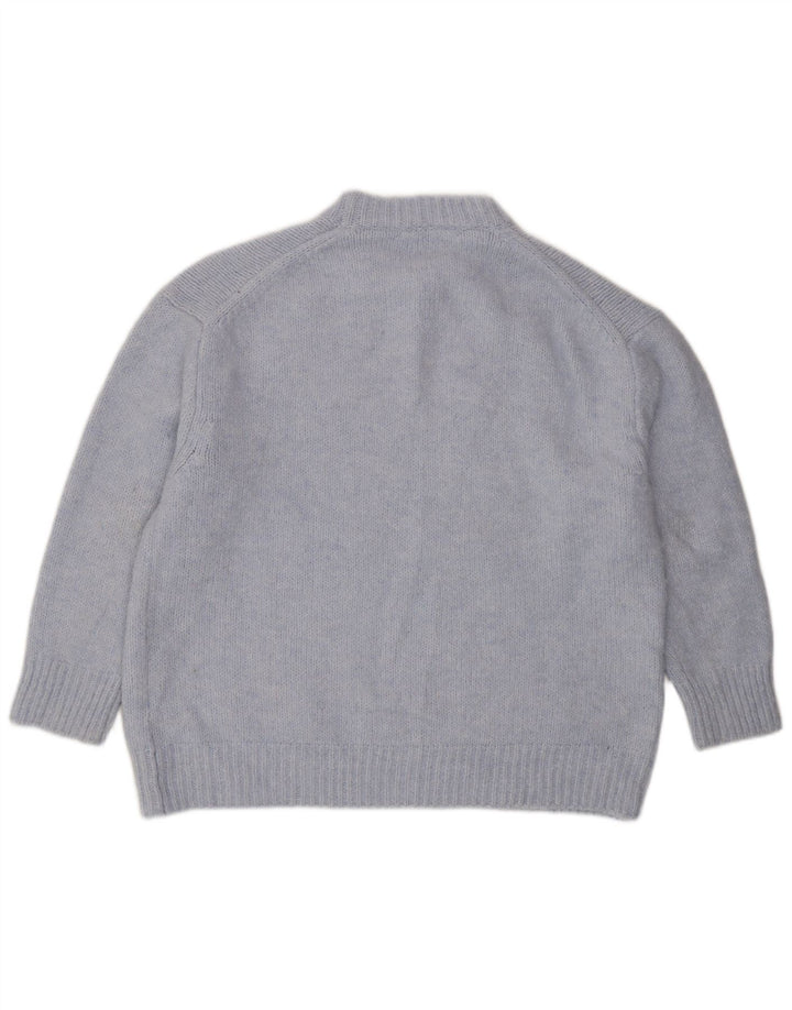 Pulover supradimensionat pentru femei Zara, cu gâtul turn, UK 16, mare, albastru