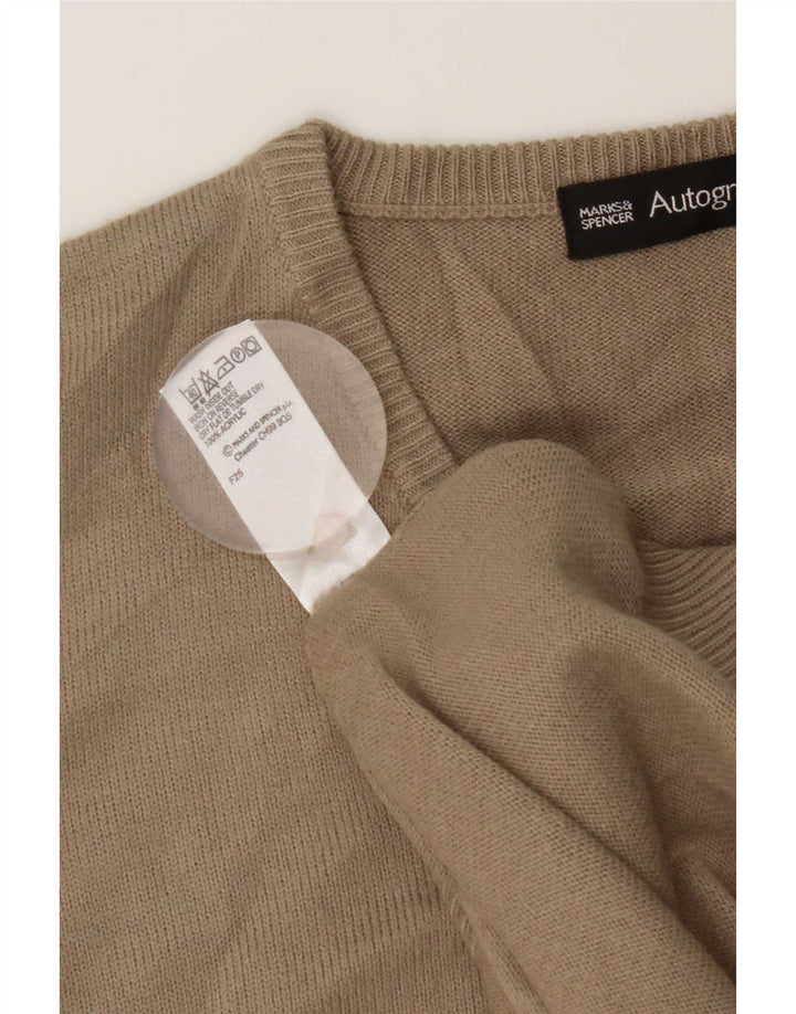 Marks & Spencer Vestă pentru bărbați Tank Top Mare Bej Acrilic