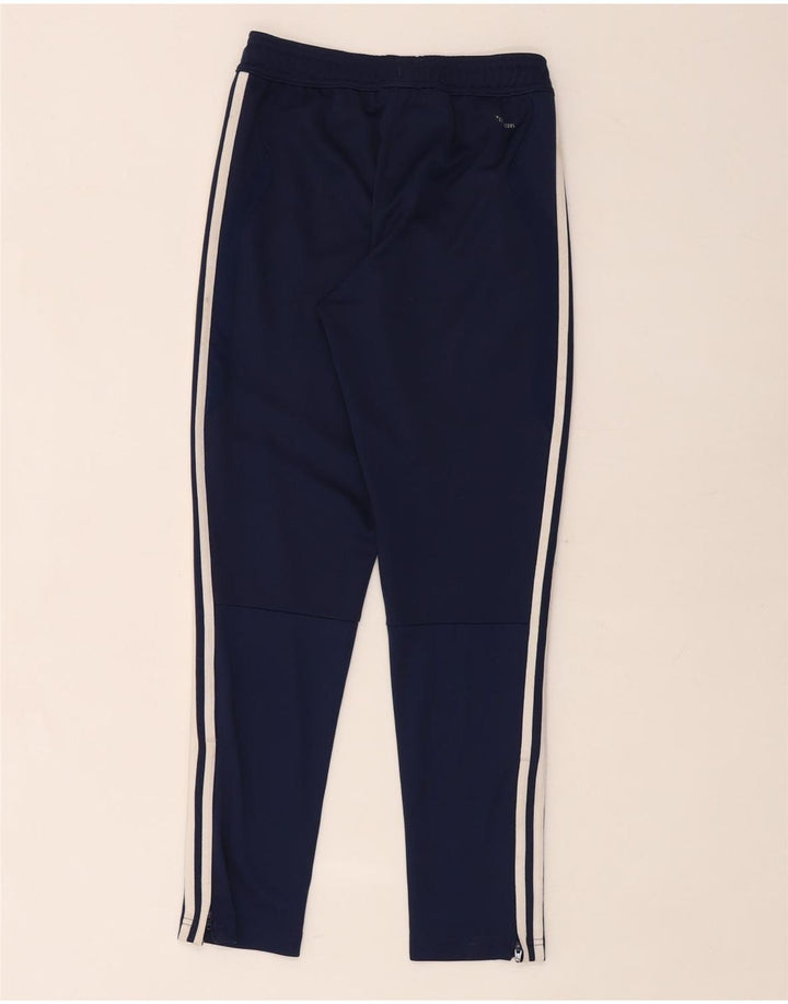 Pantaloni de trening Adidas băieți 11-12 ani poliester bleumarin
