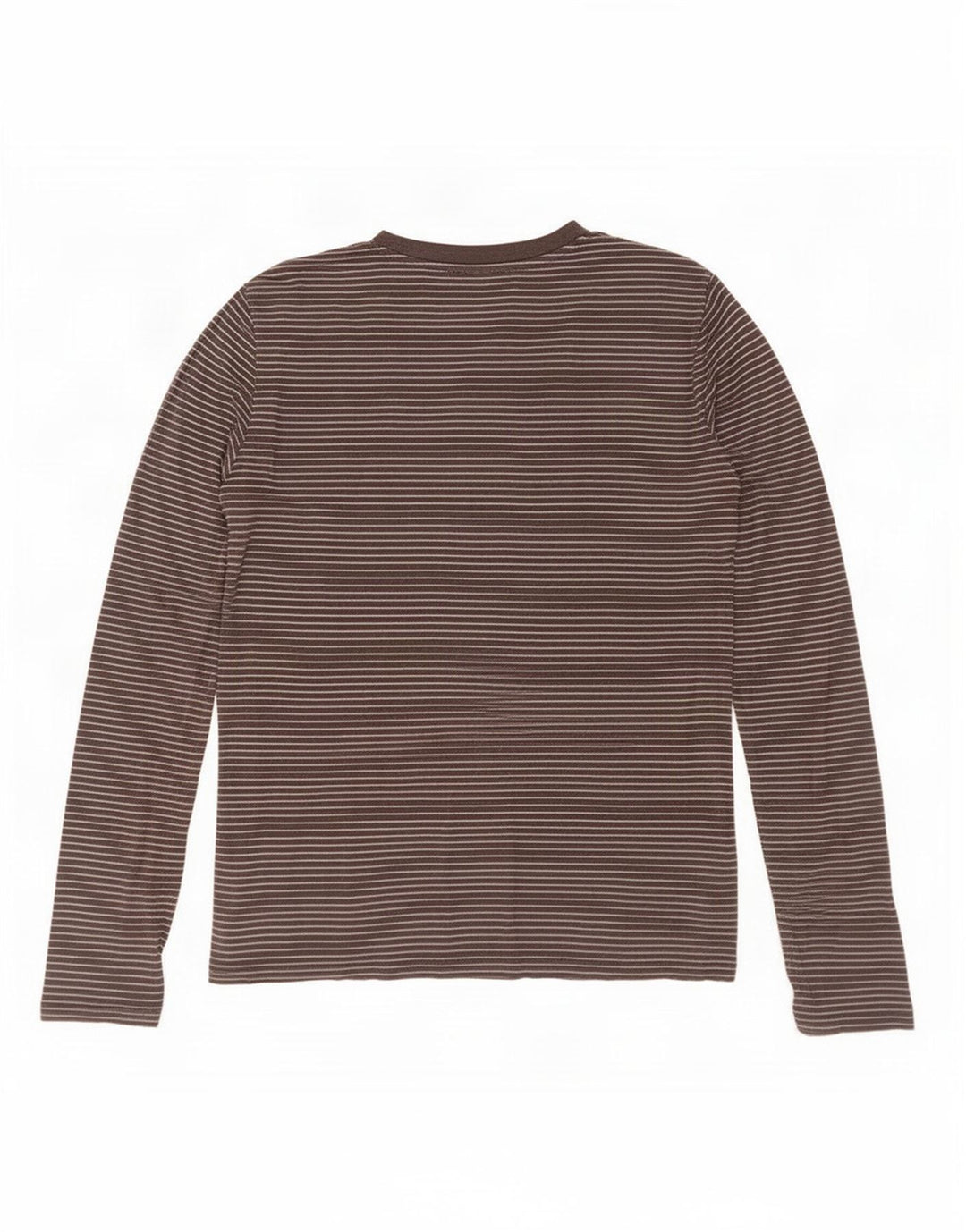 Levi's Top pentru femei cu mânecă lungă UK 12 Medium Black Striped Bumbac