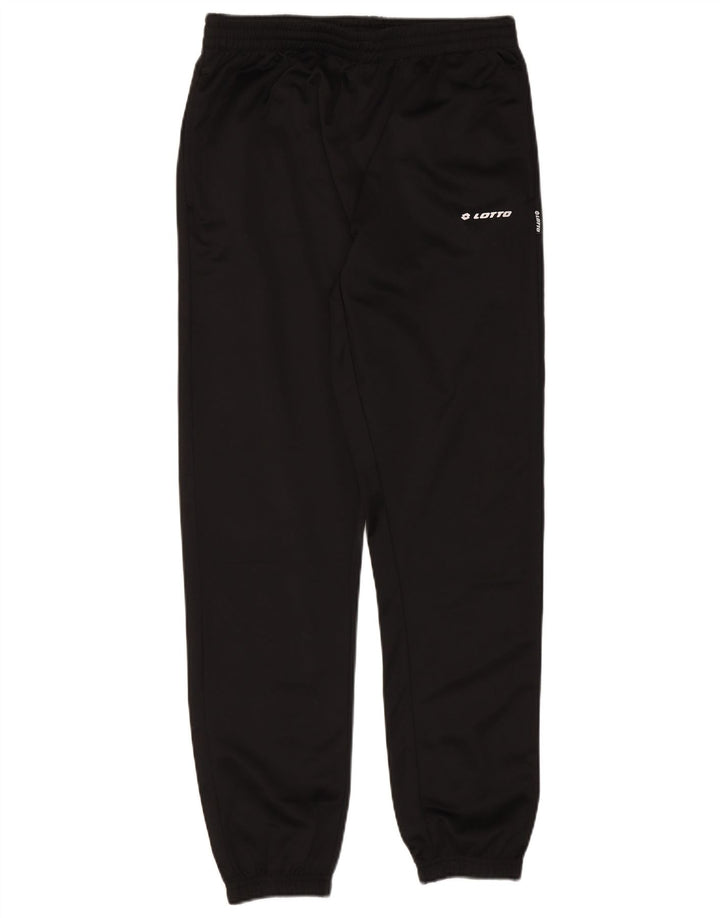 Pantaloni de trening pentru bărbați Lotto Joggeri mari, negru, poliester