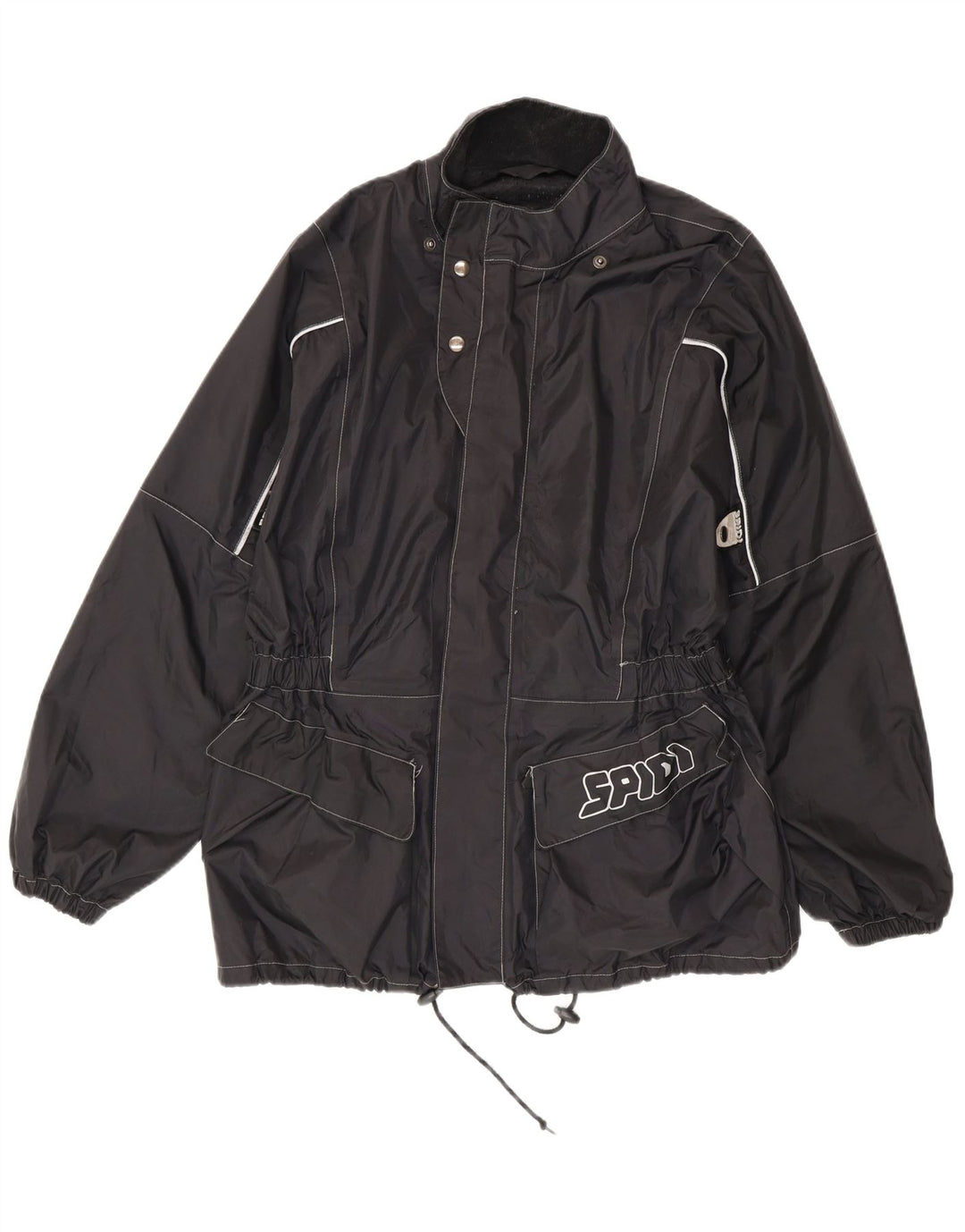 Jachetă de ploaie cu grafică pentru bărbați Spidi UK 38 Medium Black Nylon