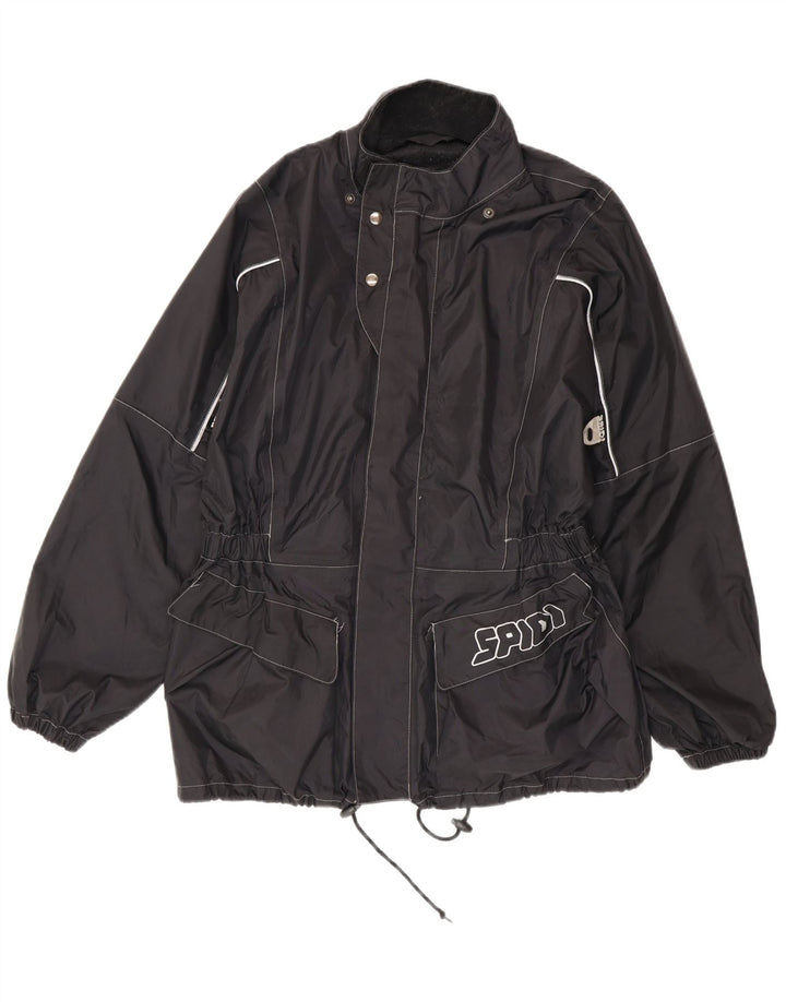Jachetă de ploaie cu grafică pentru bărbați Spidi UK 38 Medium Black Nylon