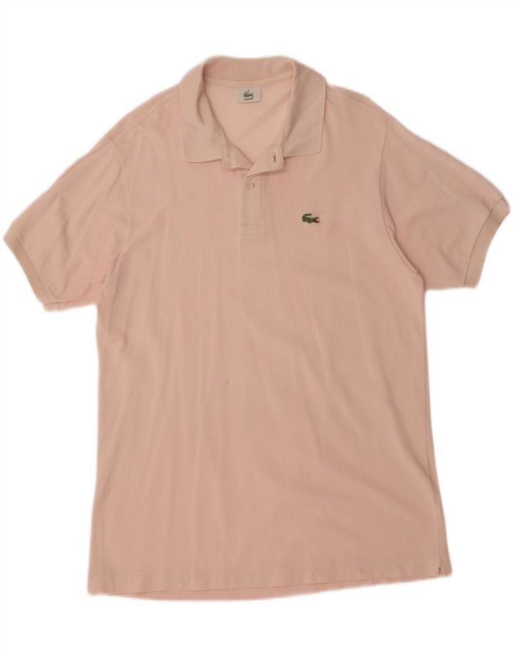 LACOSTE Mens Polo Shirt Size 5 Large Pink Cotton Vintage Lacoste and Second-Hand Lacoste from Messina Hembry 