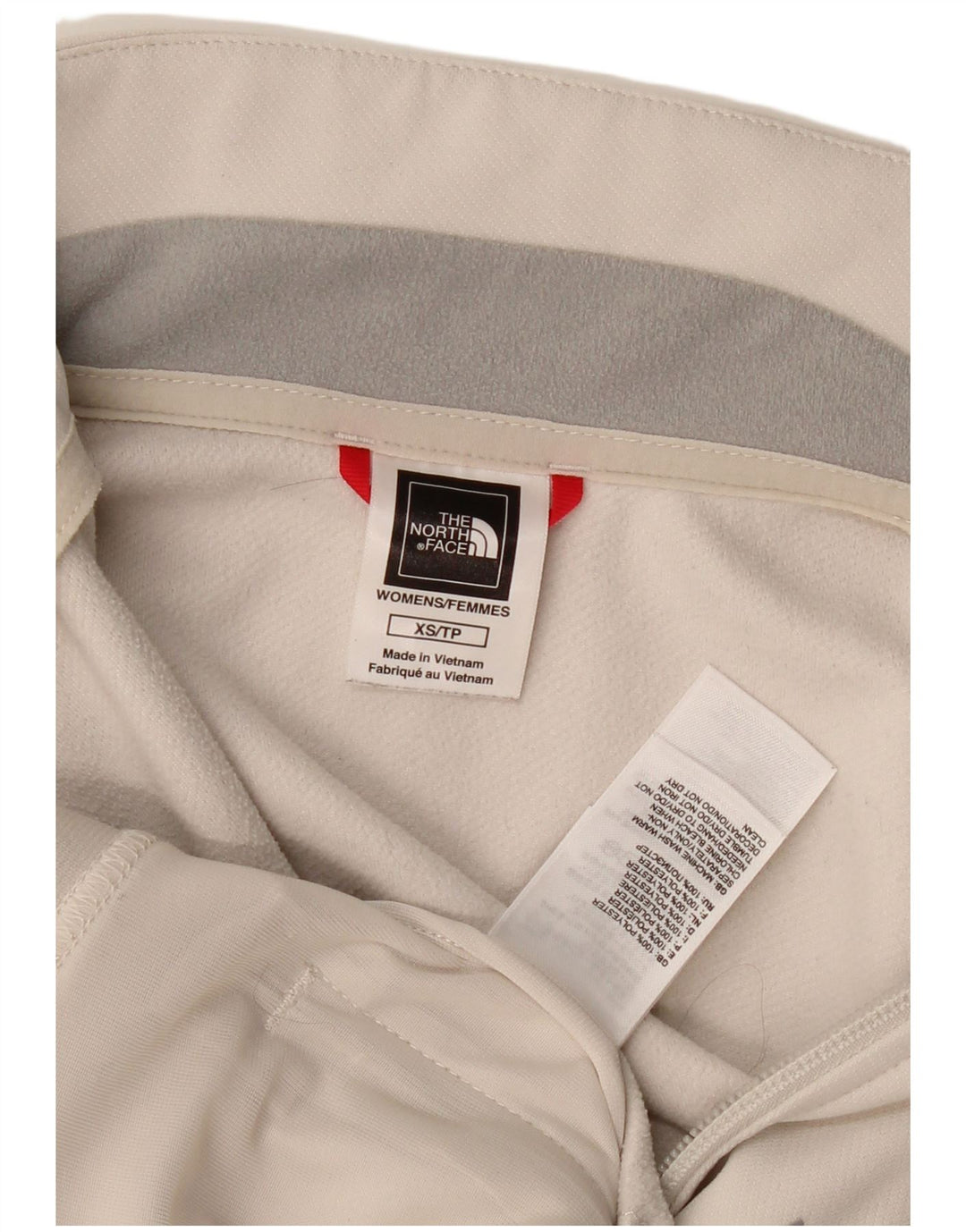 The North Face Womens Graphic Trening Top Jacket UK 6 XS Poliester alb